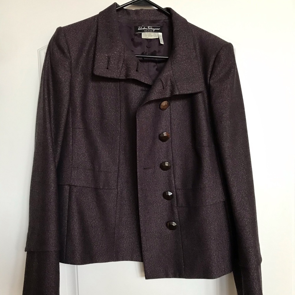 Vintage Salvatore Ferragamo Blazer, sparkle stitch